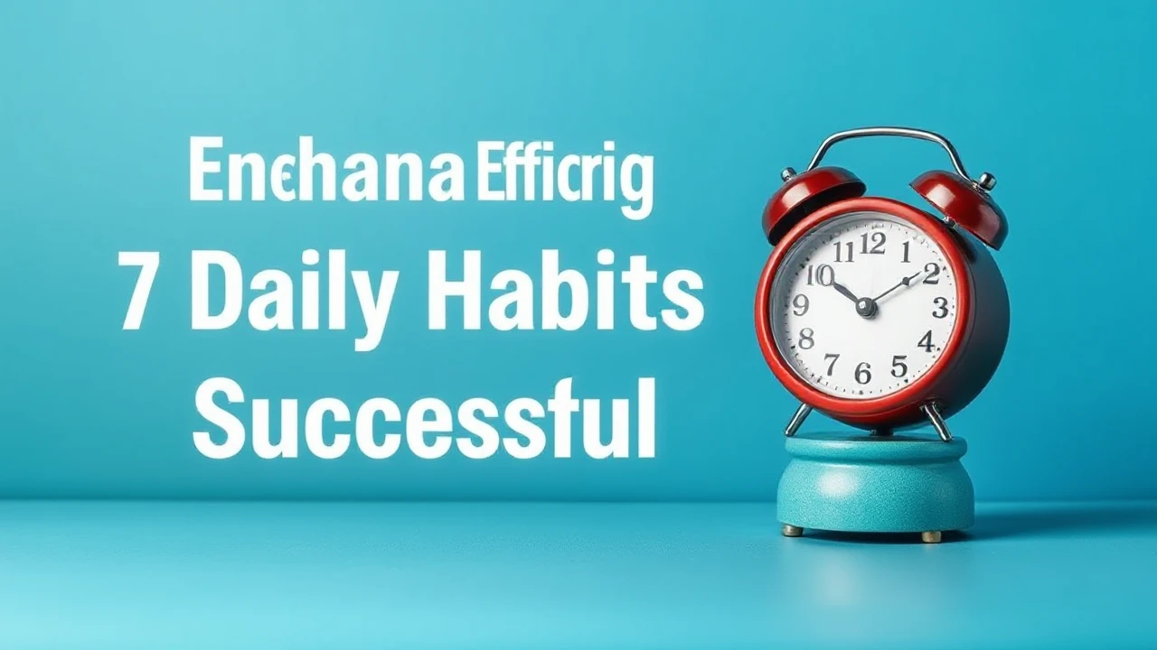 Enhancing Efficiency: 7 Daily Habits of Successful Folks