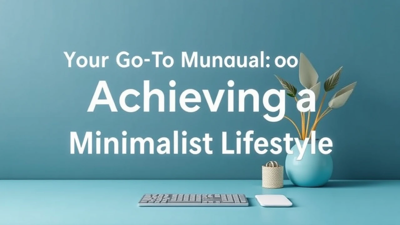 Your Go-To Manual of Achieving a Minimalist Lifestyle