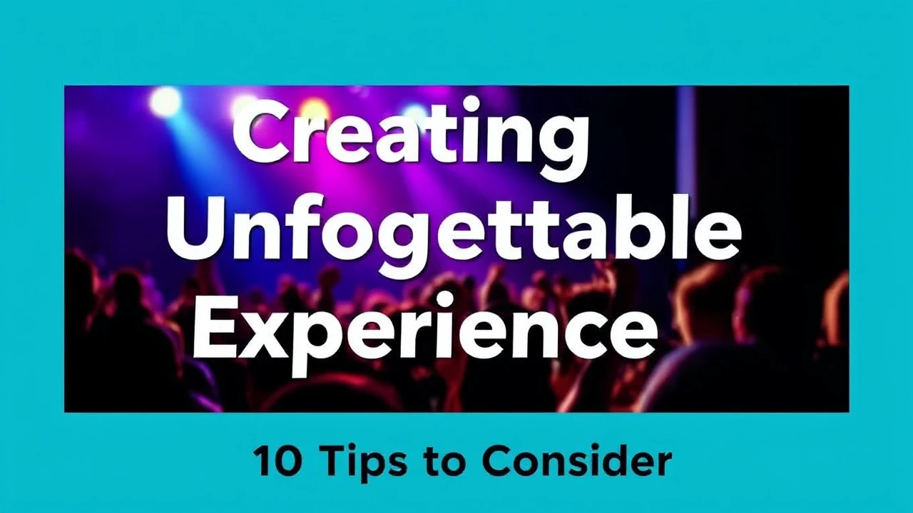 Creating Unforgettable Experience: 10 Tips to Consider