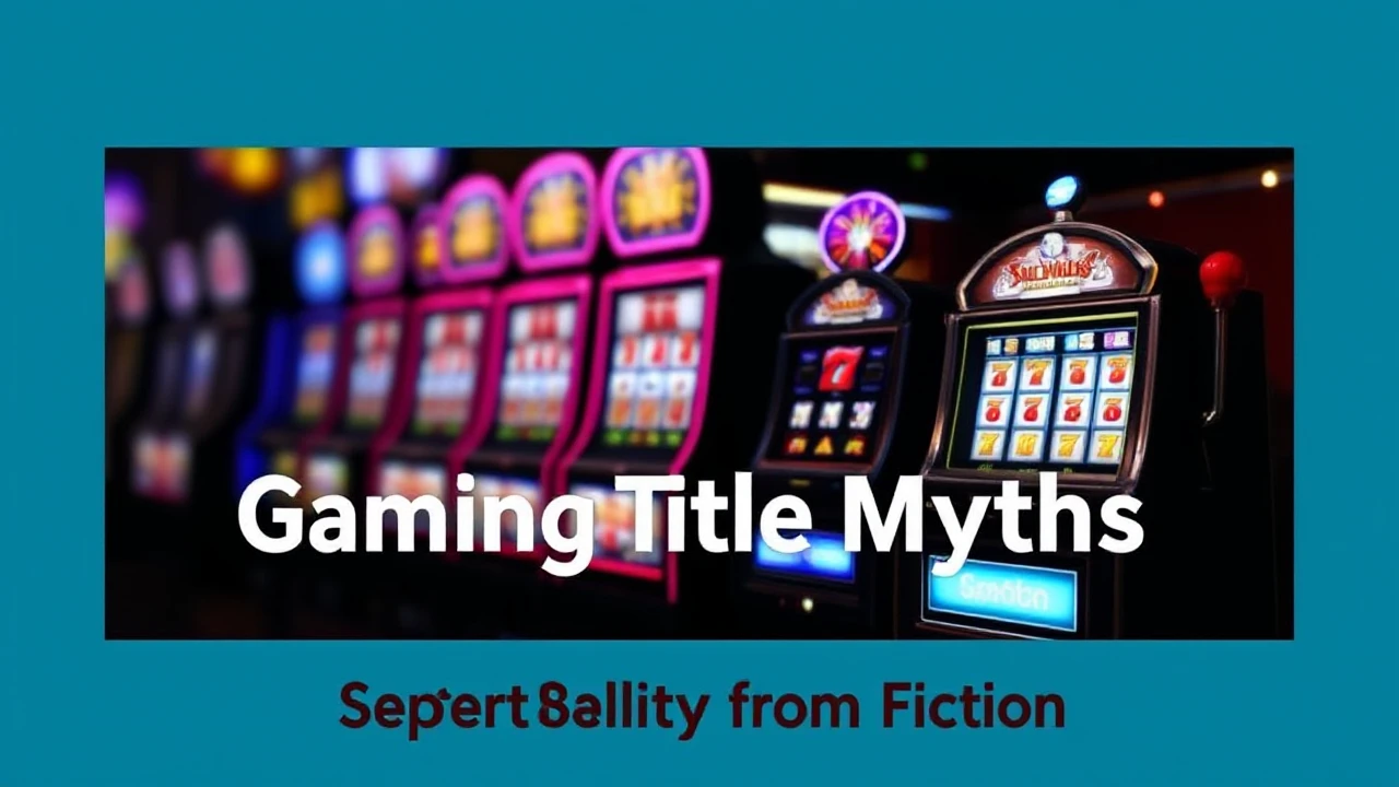 Exposing 10 Gaming Machine Title Myths: Separating Reality from Fiction