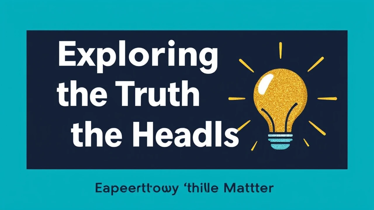 Exploring the Truth Behind the Headlines: Exploring the Stories That Truly Matter
