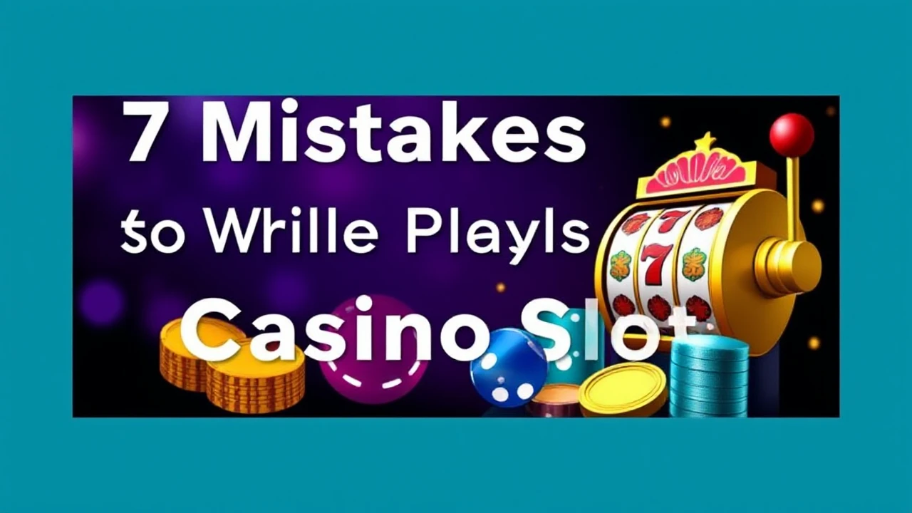 7 Mistakes to Steer Clear of While Playing Casino Slots