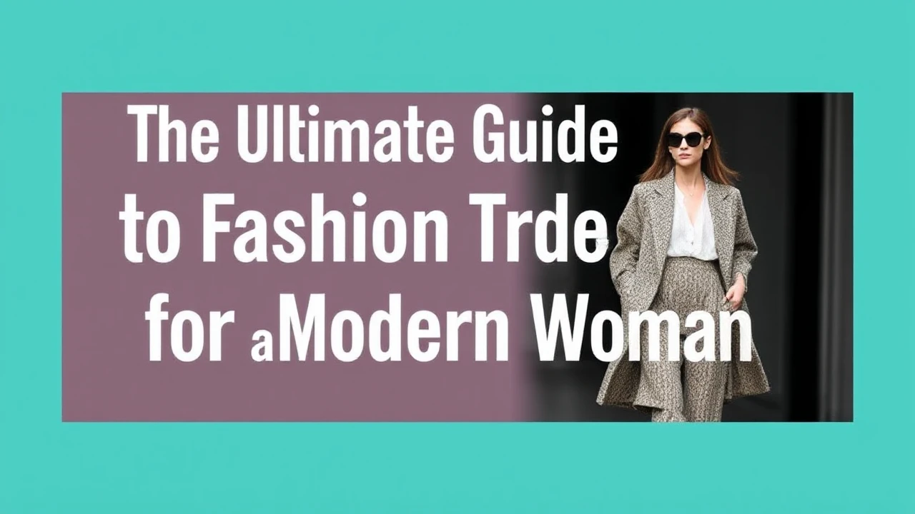 The Ultimate Guide to Fashion Trends for the Modern Woman