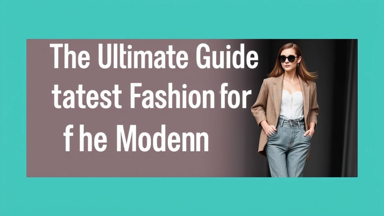 The Ultimate Guide to Latest Fashion for the Modern Woman