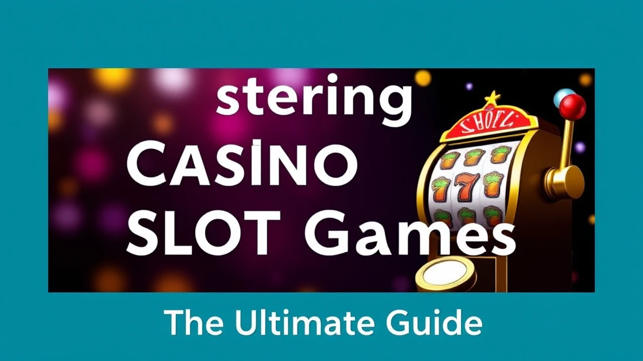 Mastering Casino Slot Games: The Ultimate Guide