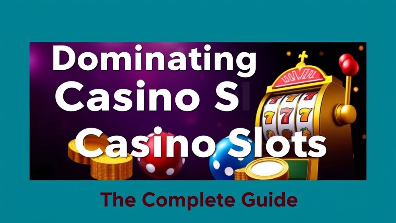 Dominating Casino Slots: The Complete Guide