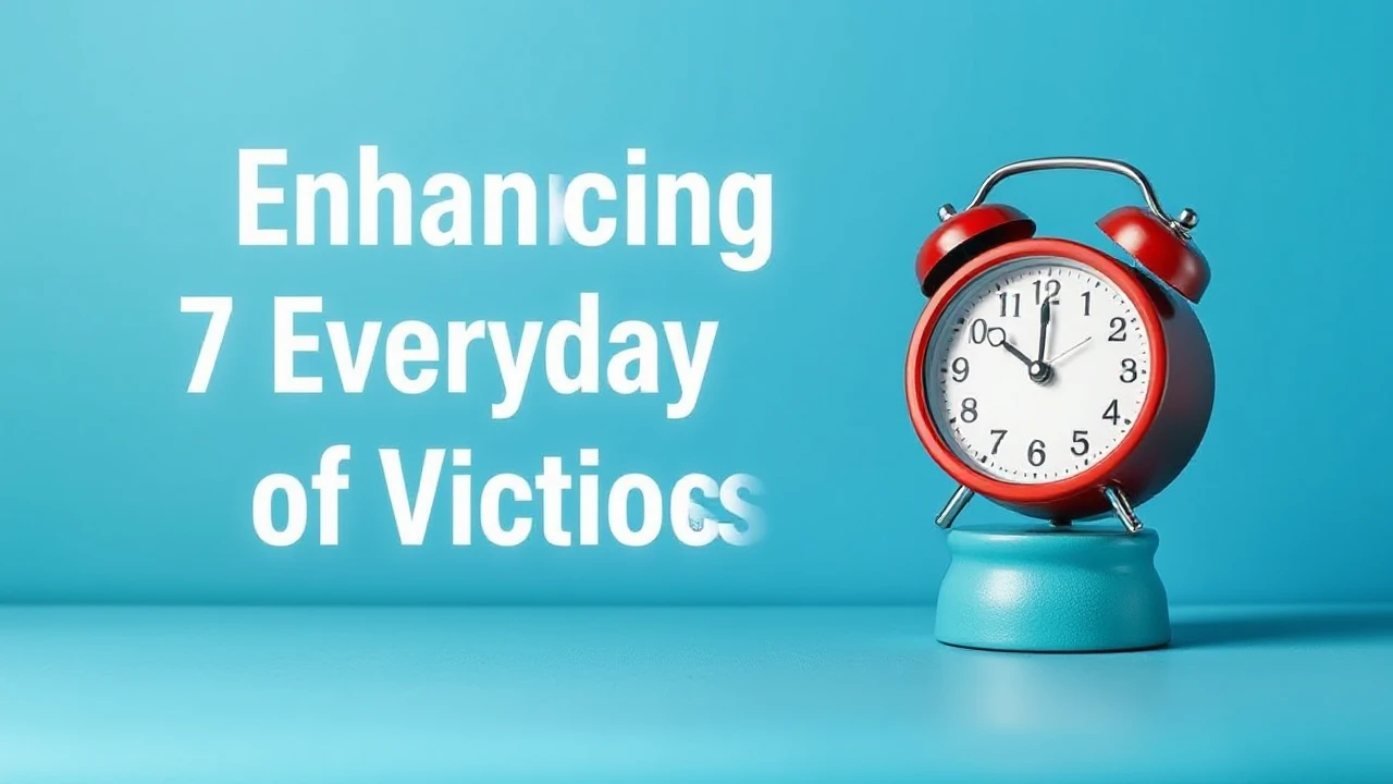 Enhancing Efficiency: 7 Everyday Habits of Victorious Folks
