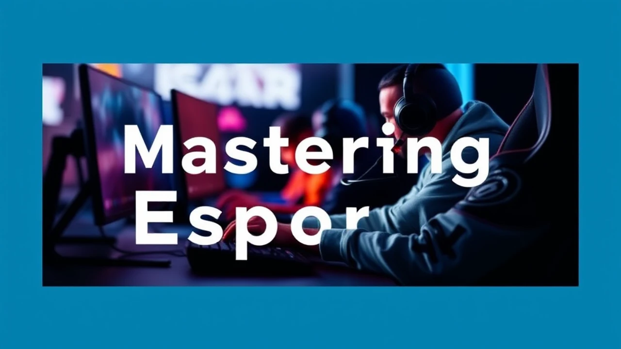 Mastering Esports: An Amateur's Guide to Competitive Gaming