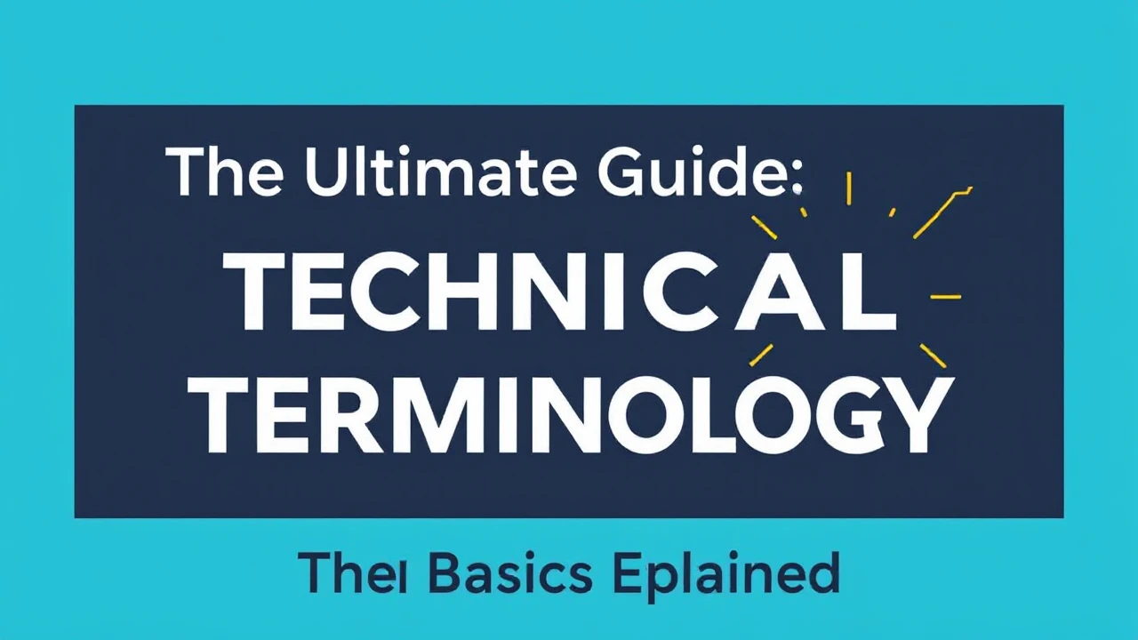 The Ultimate Guide Technical Terminology: The Basics Explained