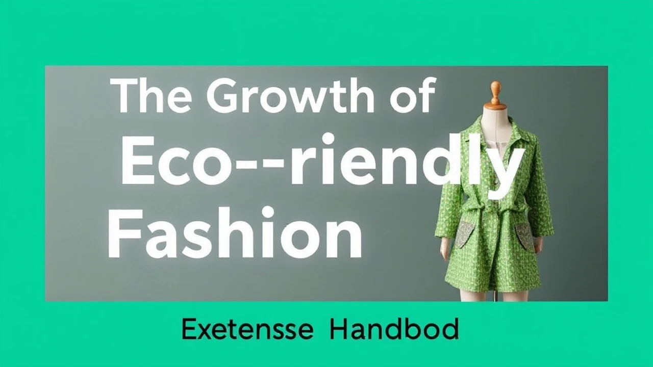 The Growth of Eco-Friendly Fashion: An Extensive Handbook