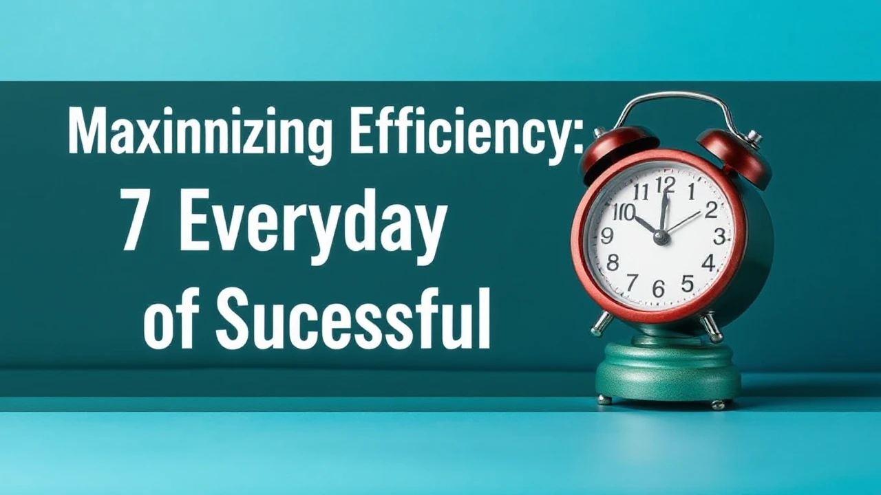 Maximizing Efficiency: 7 Everyday Habits of Successful People