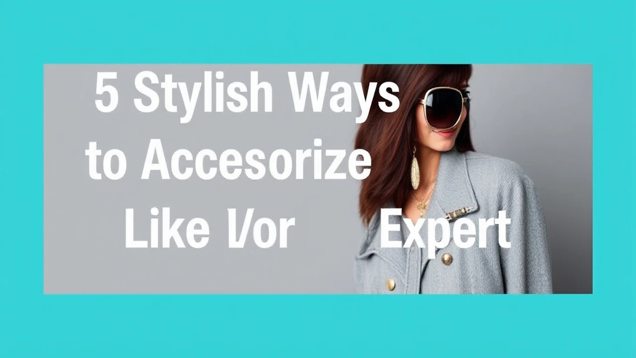 5 Stylish Ways to Accessorize Your Outfit Like an Expert