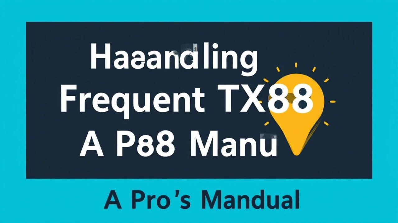 Handling Frequent TX88 Issues: A Pro's Manual