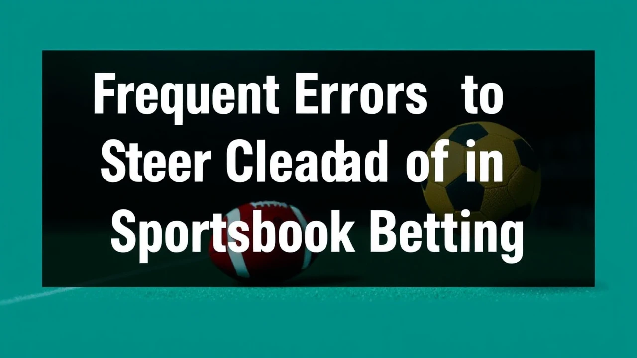 Frequent Errors to Steer Clear of in Sportsbook Betting