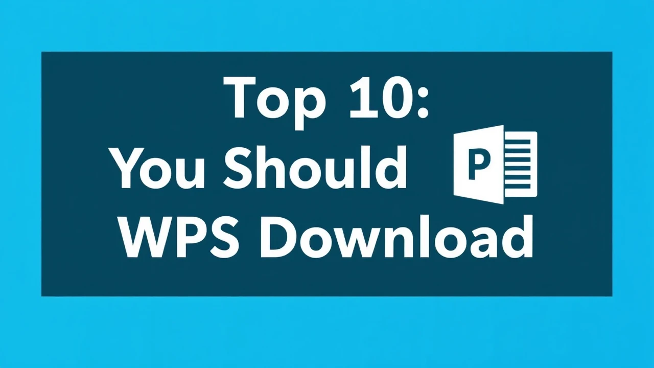 Top 10 You Should Use WPS Download