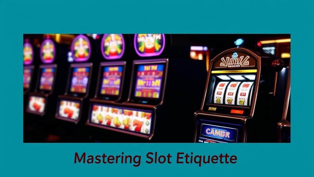 Mastering Slot Etiquette: Do's and Don'ts in the Casino