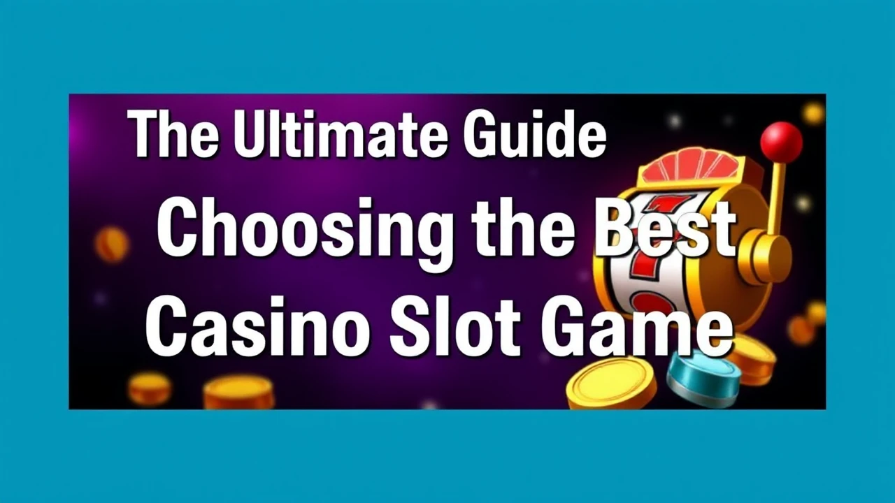 The Ultimate Guide to Choosing the Best Casino Slot Game