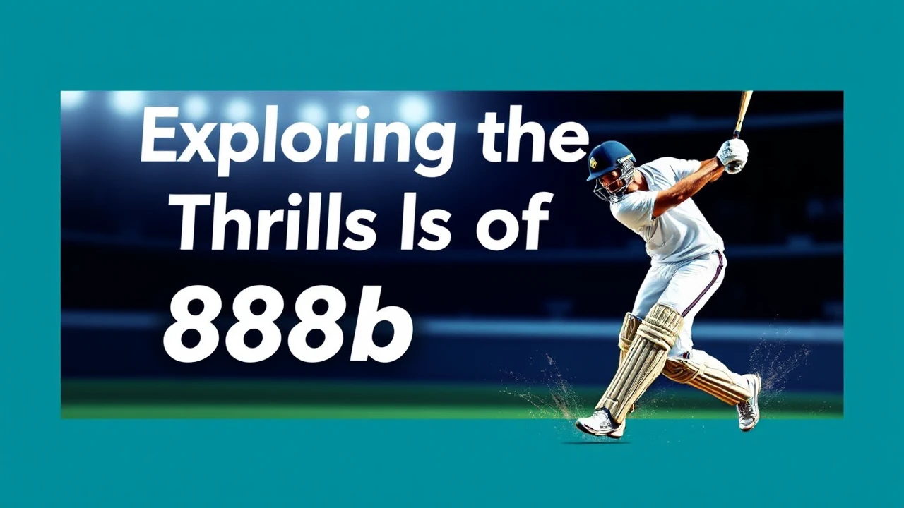 Exploring the Thrills of 888b Cricket: A Enthusiast's Perspective