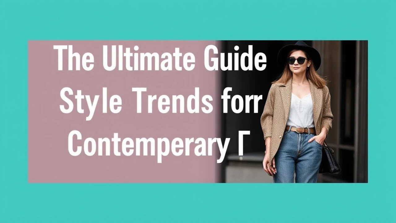 The Ultimate Guide to Style Trends for Contemporary Females