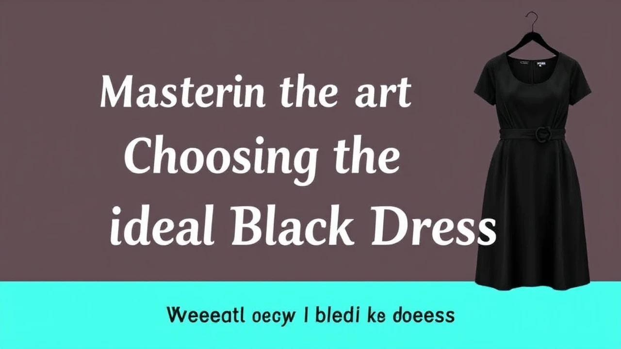 Mastering the Art of Choosing the Ideal Little Black Dress