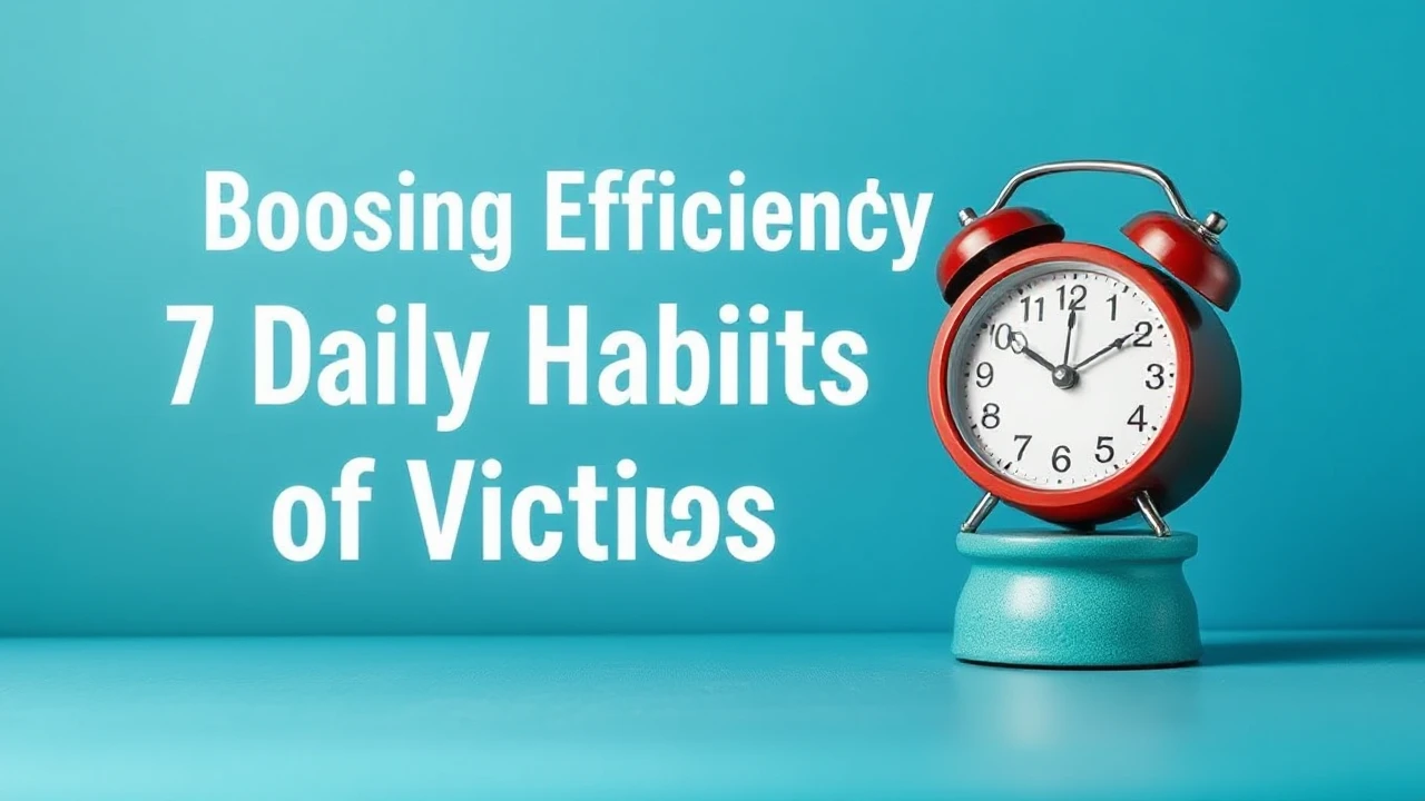 Boosting Efficiency: 7 Daily Habits of Victorious Folks