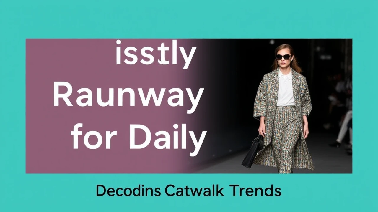 Stylishly Practical: Adapting Runway Looks for Daily Life
