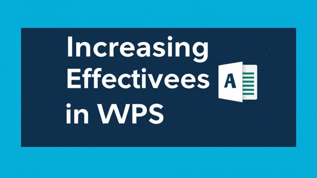 Increasing Effectiveness: Shortcuts in WPS Office