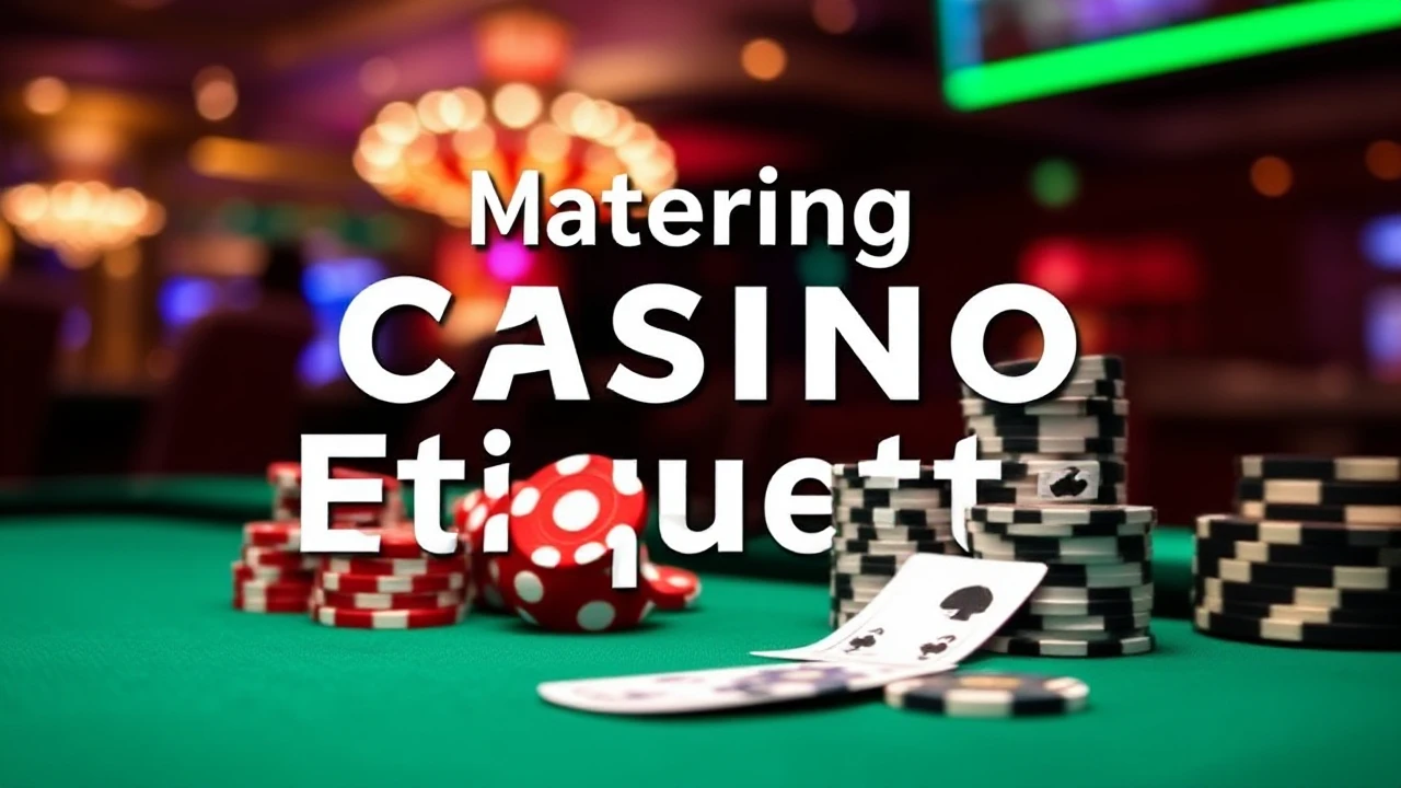 Mastering Casino Etiquette