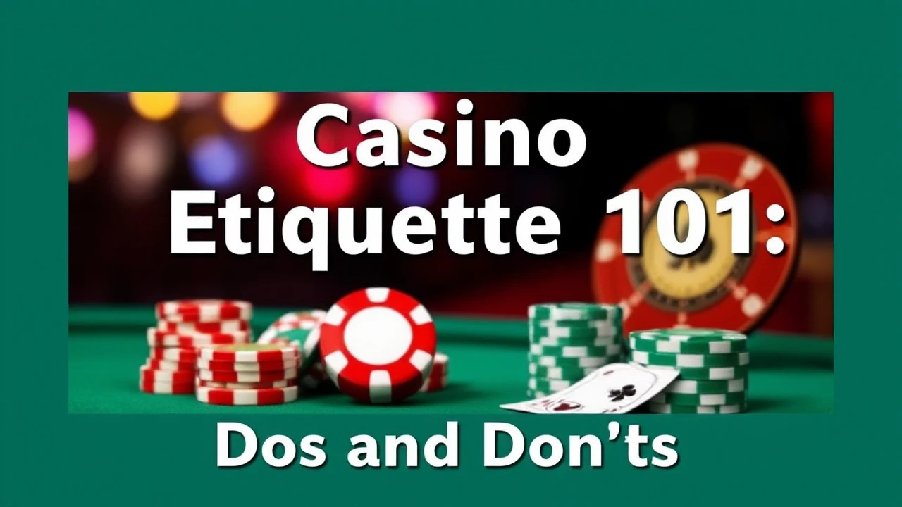 Casino Etiquette 101: Dos and Don'ts