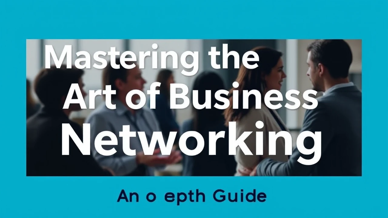 Mastering the Art of Business Networking: An In-Depth Guide