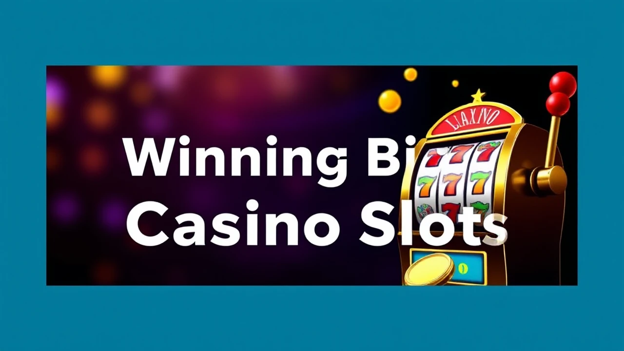 Expert Advice for Winning Big at Casino Slots