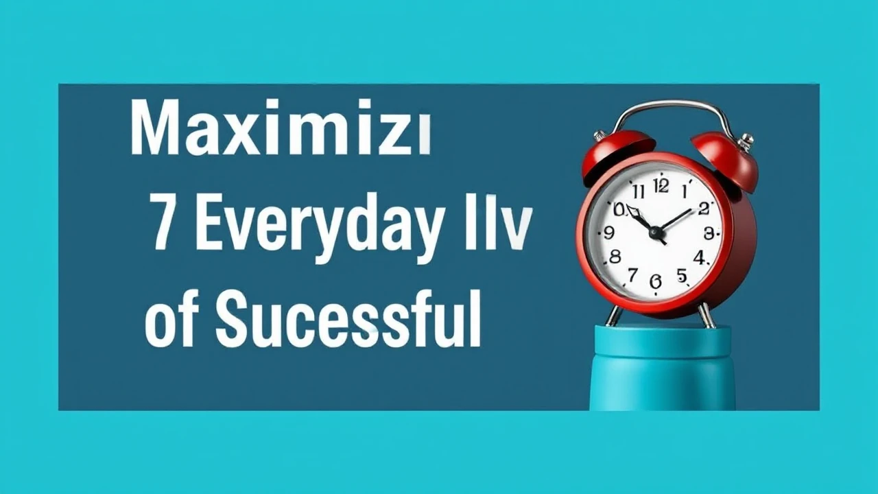 Maximizing Productivity: 7 Everyday Habits of Successful People