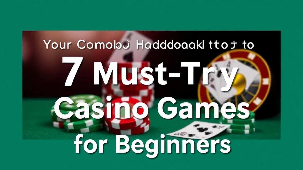 Your Complete Handbook to 7 Must-Try Casino Games for Beginners