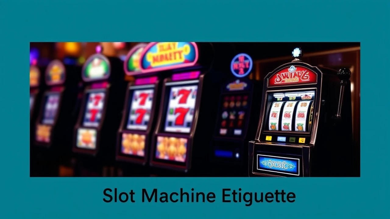 Nailing the Art of Slot Machine Etiquette
