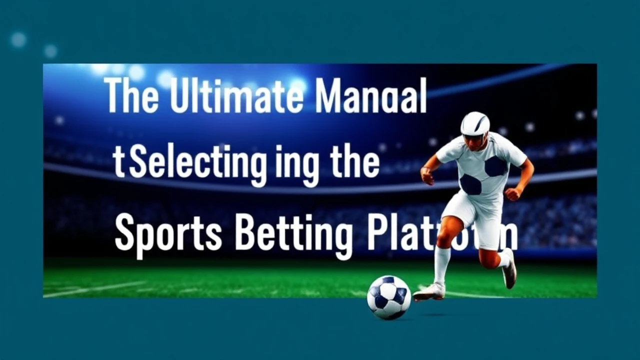 The Ultimate Manual to Selecting the Perfect Sports Betting Platform