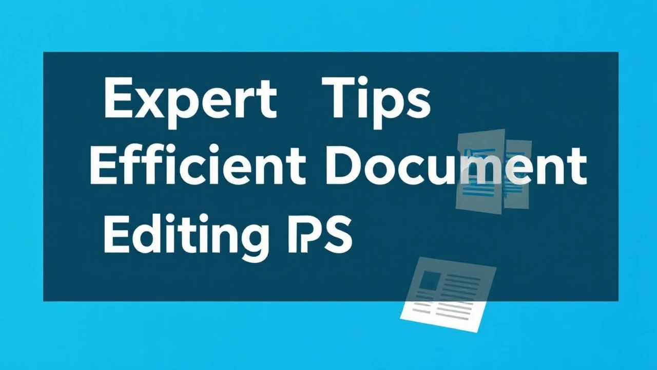 Expert Tips for Efficient Document Editing in WPS Office