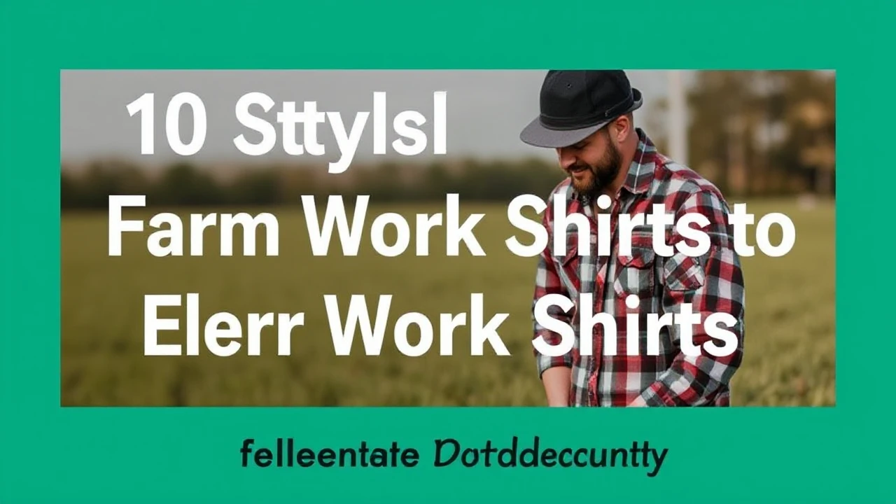 10 Stylish Farm Work Shirts to Elevate Your Productivity