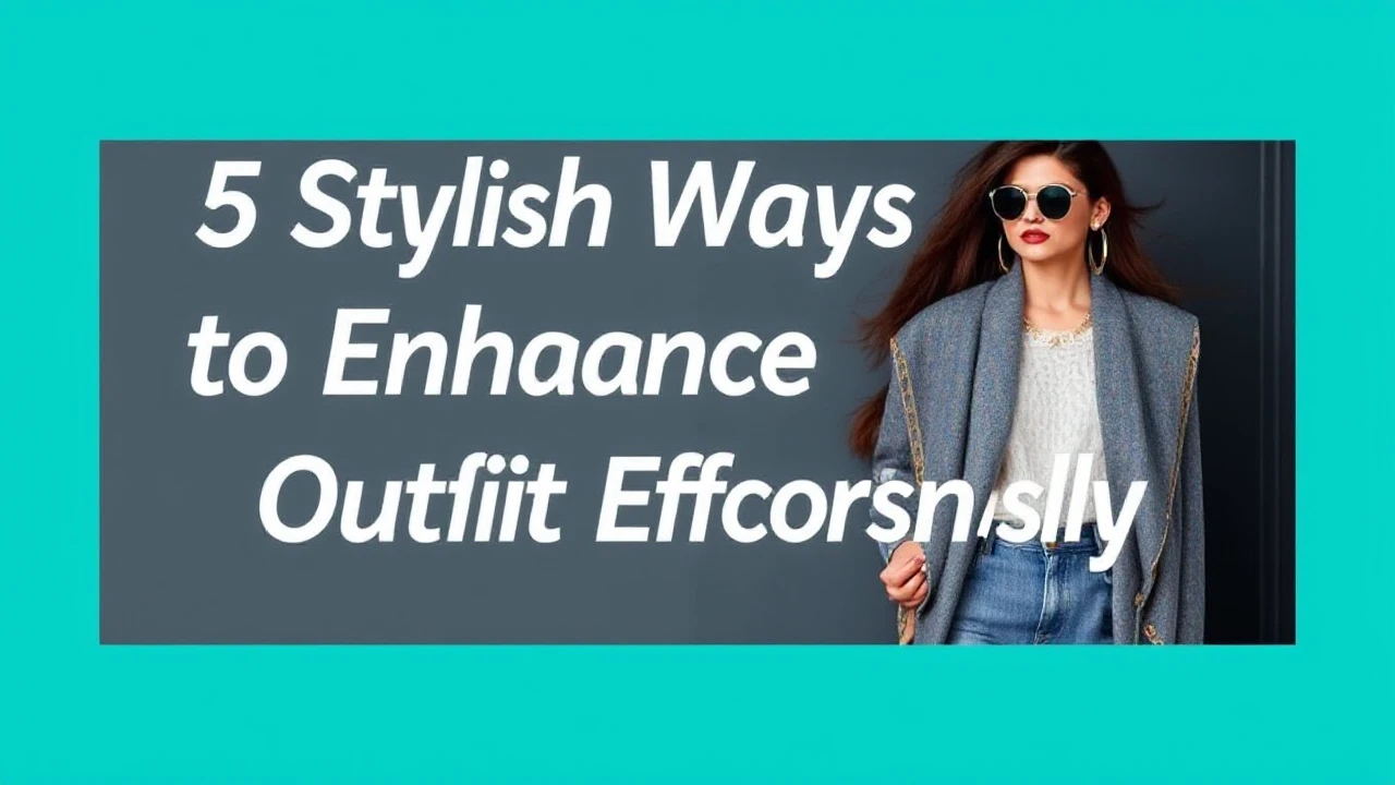 5 Stylish Ways to Enhance Your Outfit Effortlessly