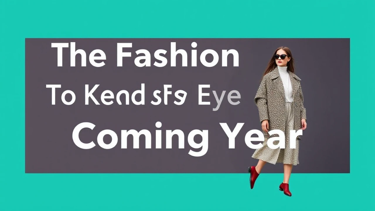 The Fashion Trends to Keep an Eye on in the Coming Year