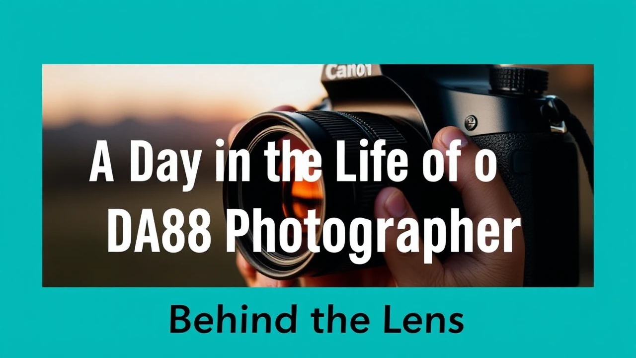 Behind the Lens: A Day in the Life of a Da88 Photographer