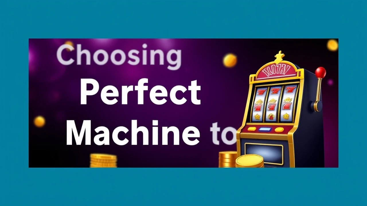 Choosing the Perfect Slot Machine for You
