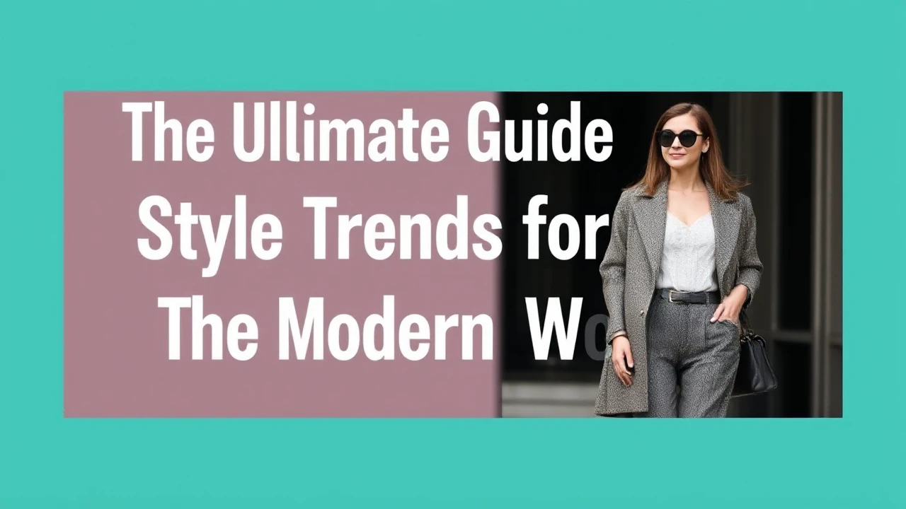 The Ultimate Guide to Style Trends for the Modern Woman