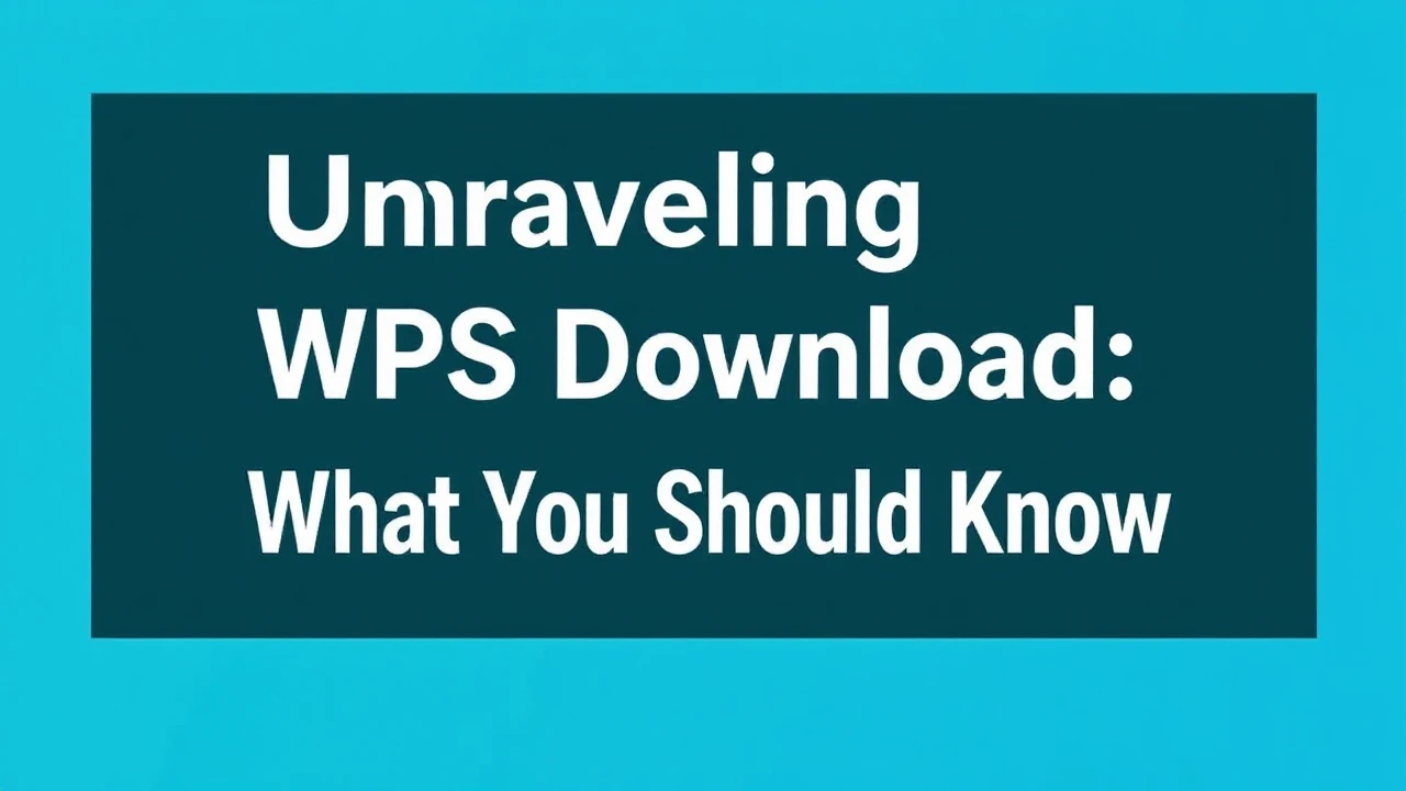 Unraveling WPS Download: What You Should Know