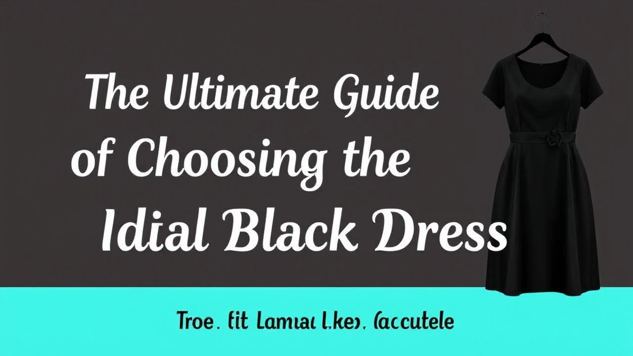 The Ultimate Guide of Choosing the Ideal Little Black Dress