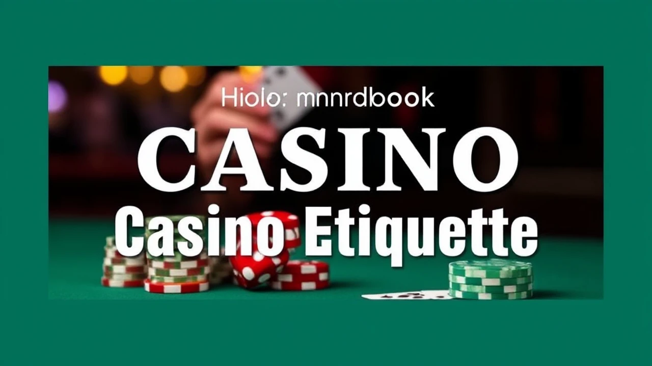 Your Go-To Handbook for Casino Etiquette