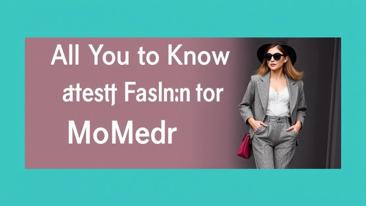 All You Need to Know to Latest Fashion for the Modern Woman