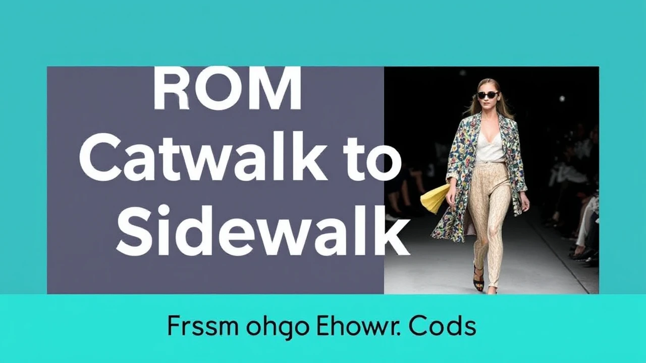 From Catwalk to Sidewalk: Fashion Forward Tips