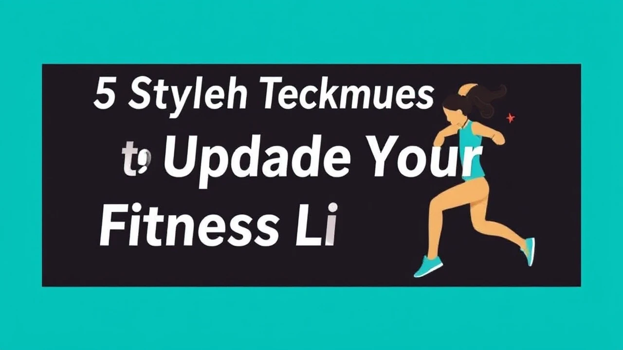 5 Stylish Techniques to Upgrade Your Fitness Lifestyle
