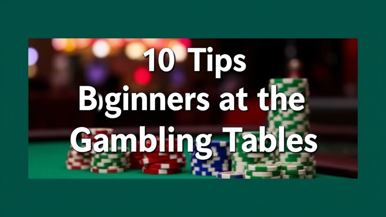 Best 10 Tips for Beginners at the Gambling Tables