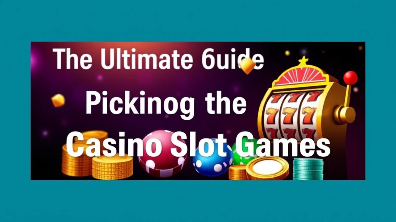 The Ultimate Guide to Picking the Best Casino Slot Games